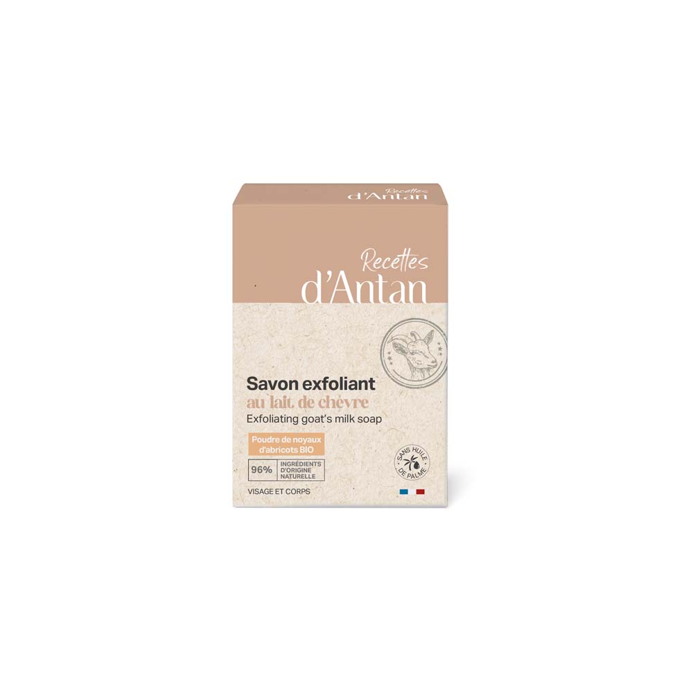 Recettes d'Antan Exfoliating soap bar with goat’s milk 100 g