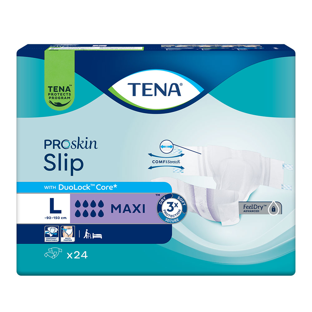 Tena Proskin Slip Maxi Absorbents for bladder weakness Size L x24