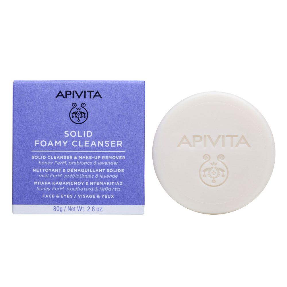 Apivita Solid Foamy Cleanser Solid cleansing & make-up remover 80 g