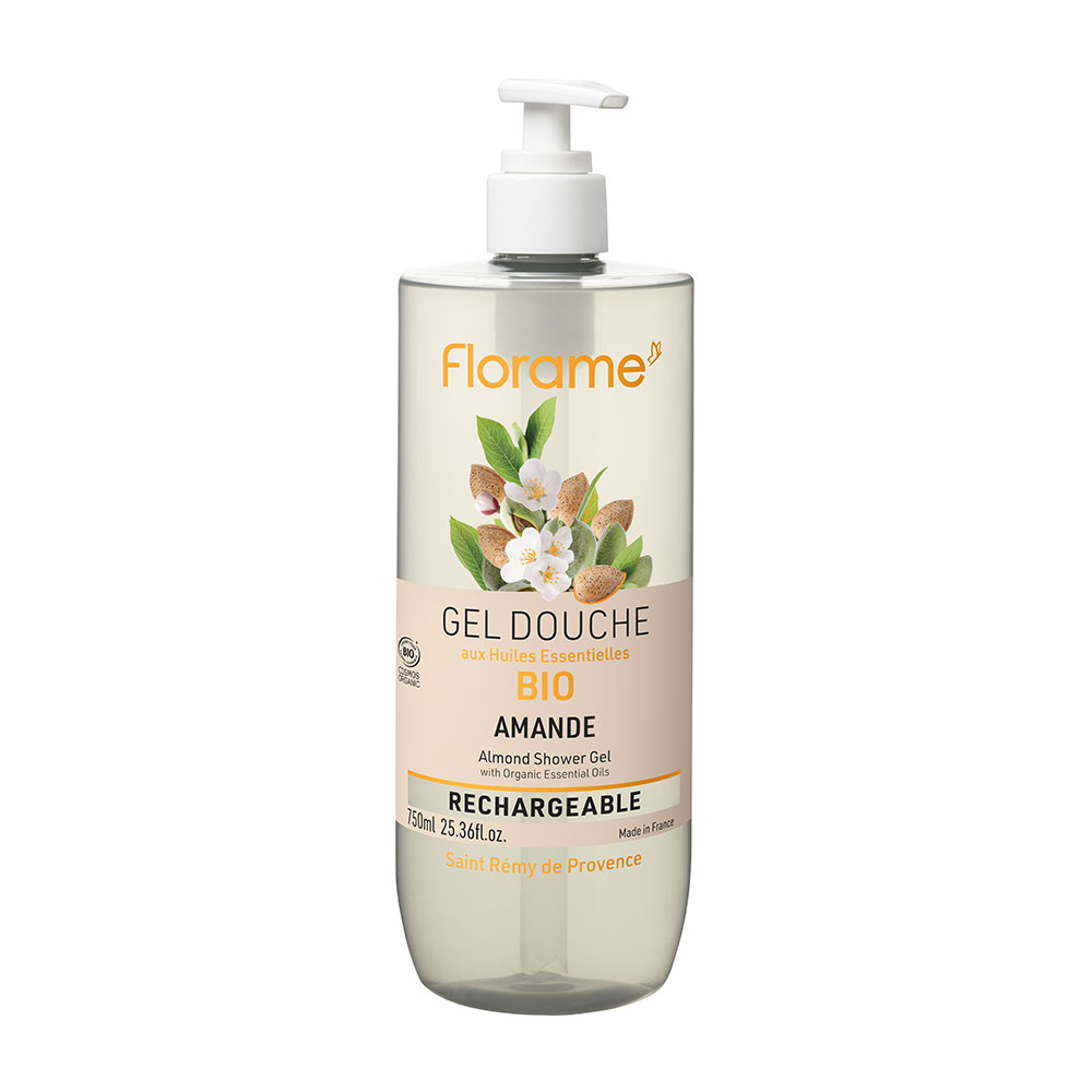 Florame Organic almond shower gel refillable 750 ml