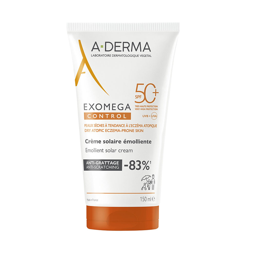 A-Derma Exomega Control Anti-scratch emollient cream SPF50+ 150 ml
