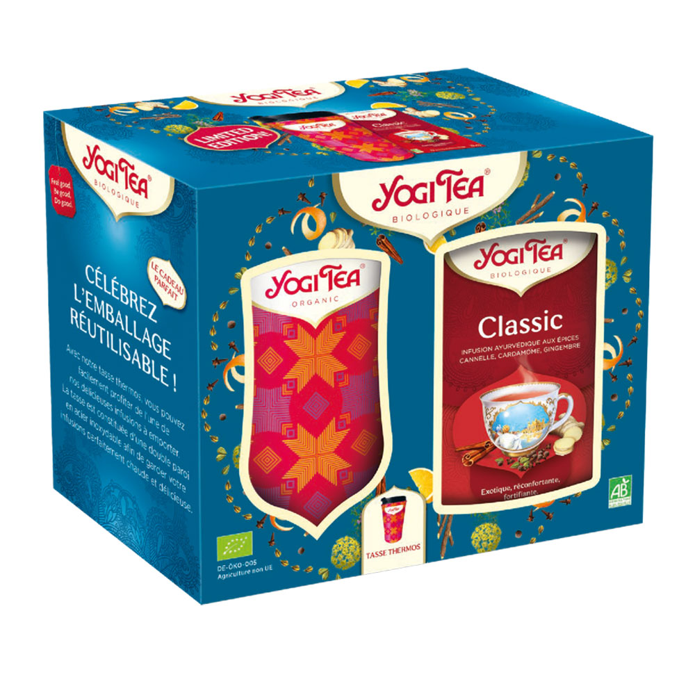 Yogi Tea Giftboxes Insulated Mug + Classic Box