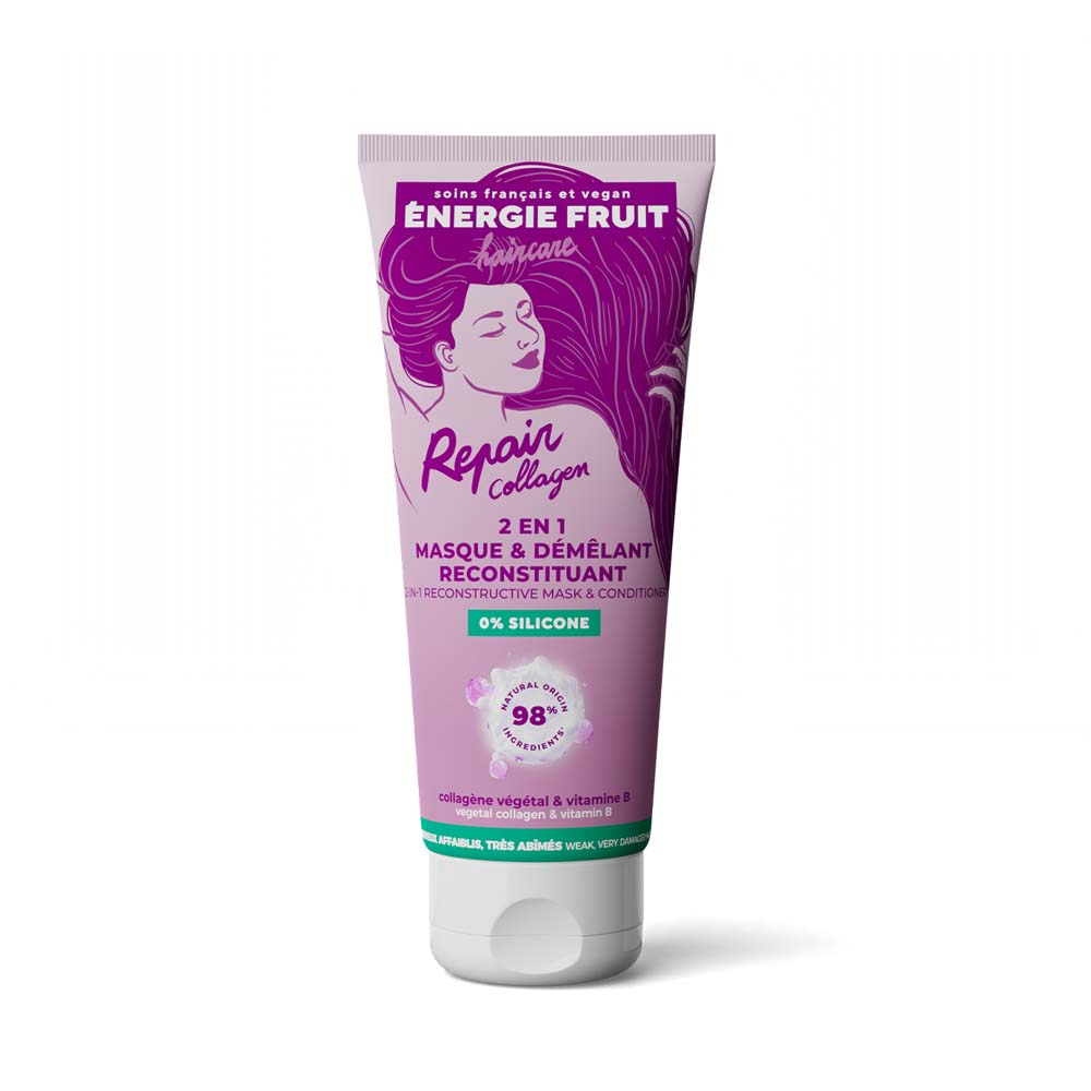 Energie Fruit 2-in-1 reconstructing mask and detangler vegan collagen & vitamin B 200 ml