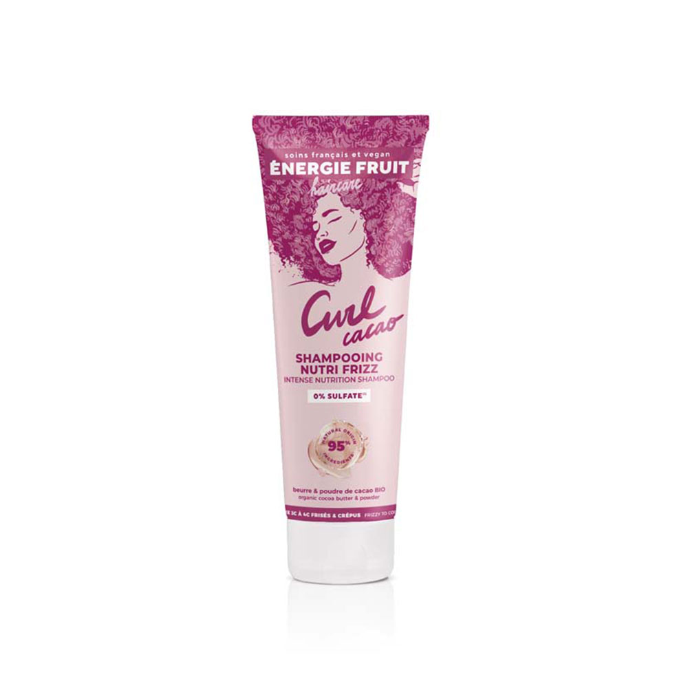 Energie Fruit Nutri-frizz shampoo with organic cocoa powder and butter 250 ml