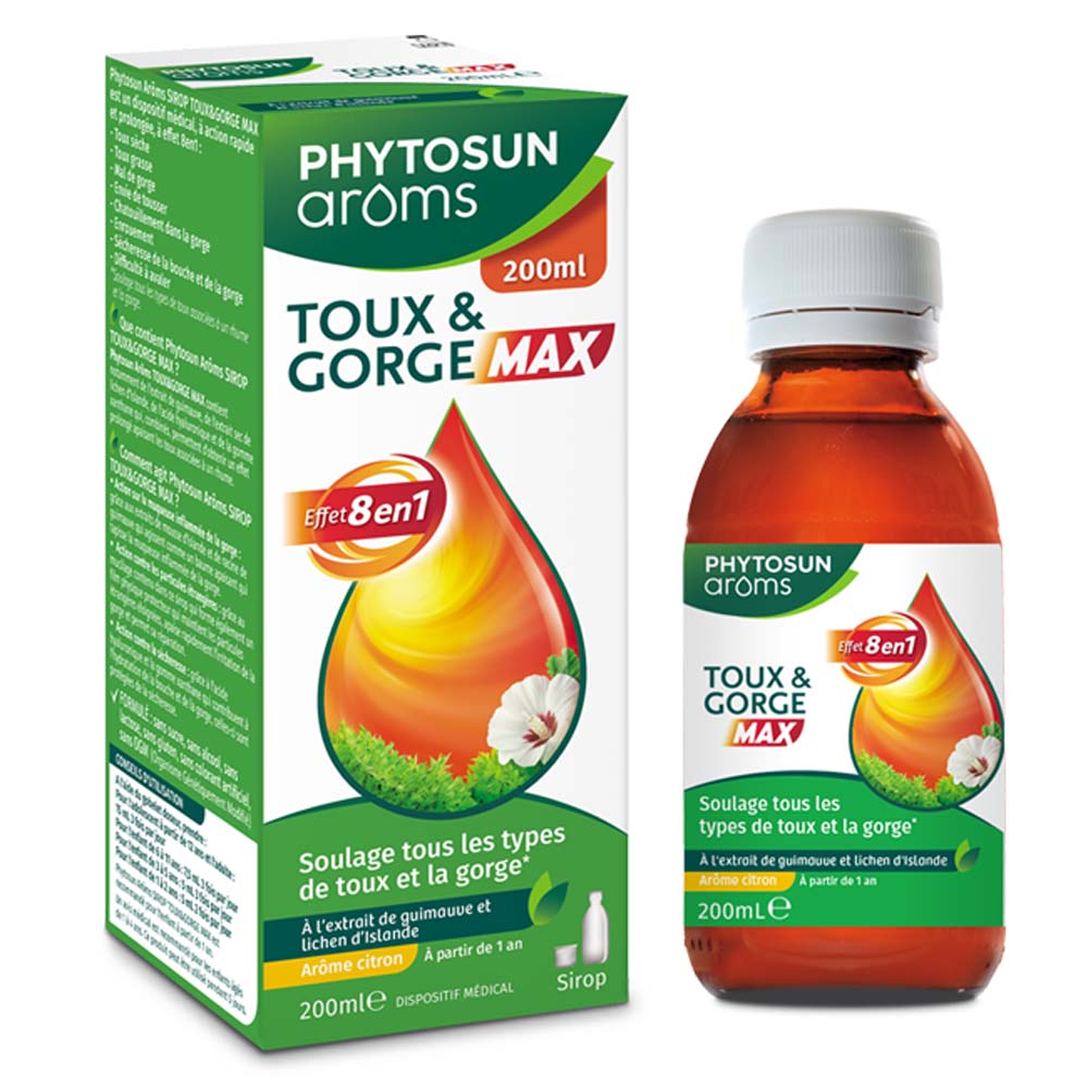 Phytosun Aroms Max Cough & Throat Syrup 8-in-1 action 200 ml