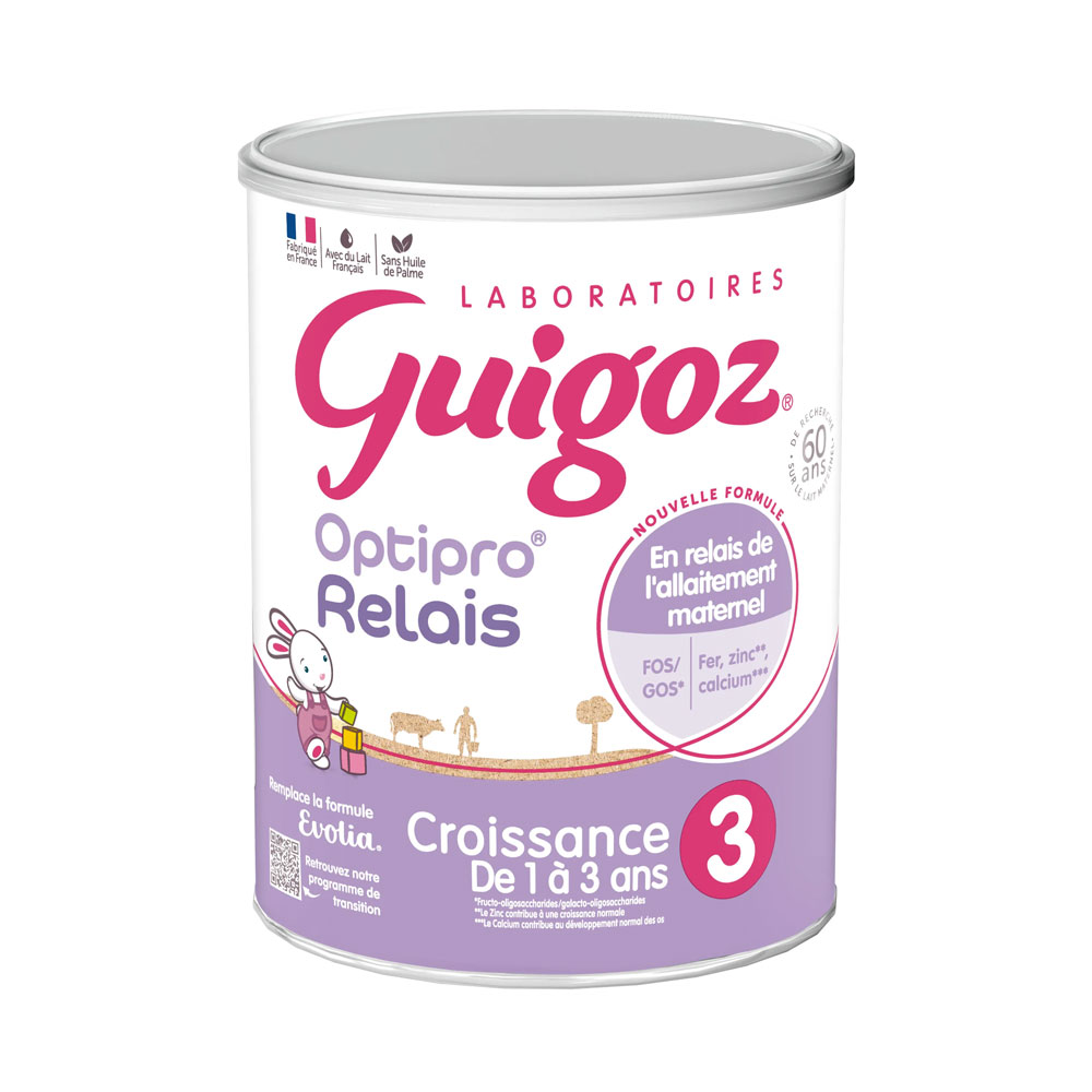 Guigoz Optipro Relais Growth milk powder 3 from 1 to 3 years old 800 g