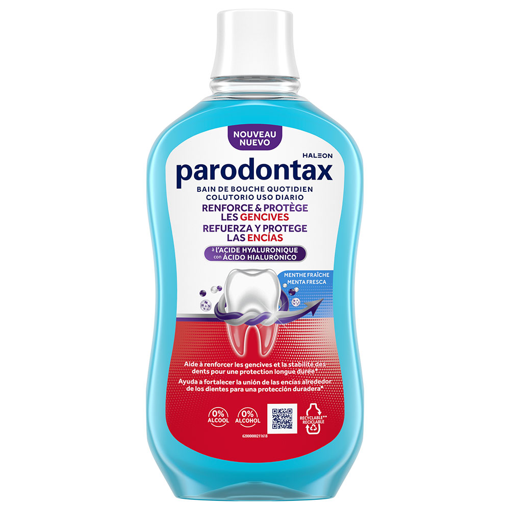 Parodontax Mouthwash Strengthens &amp; Protects Strawberry 500ml