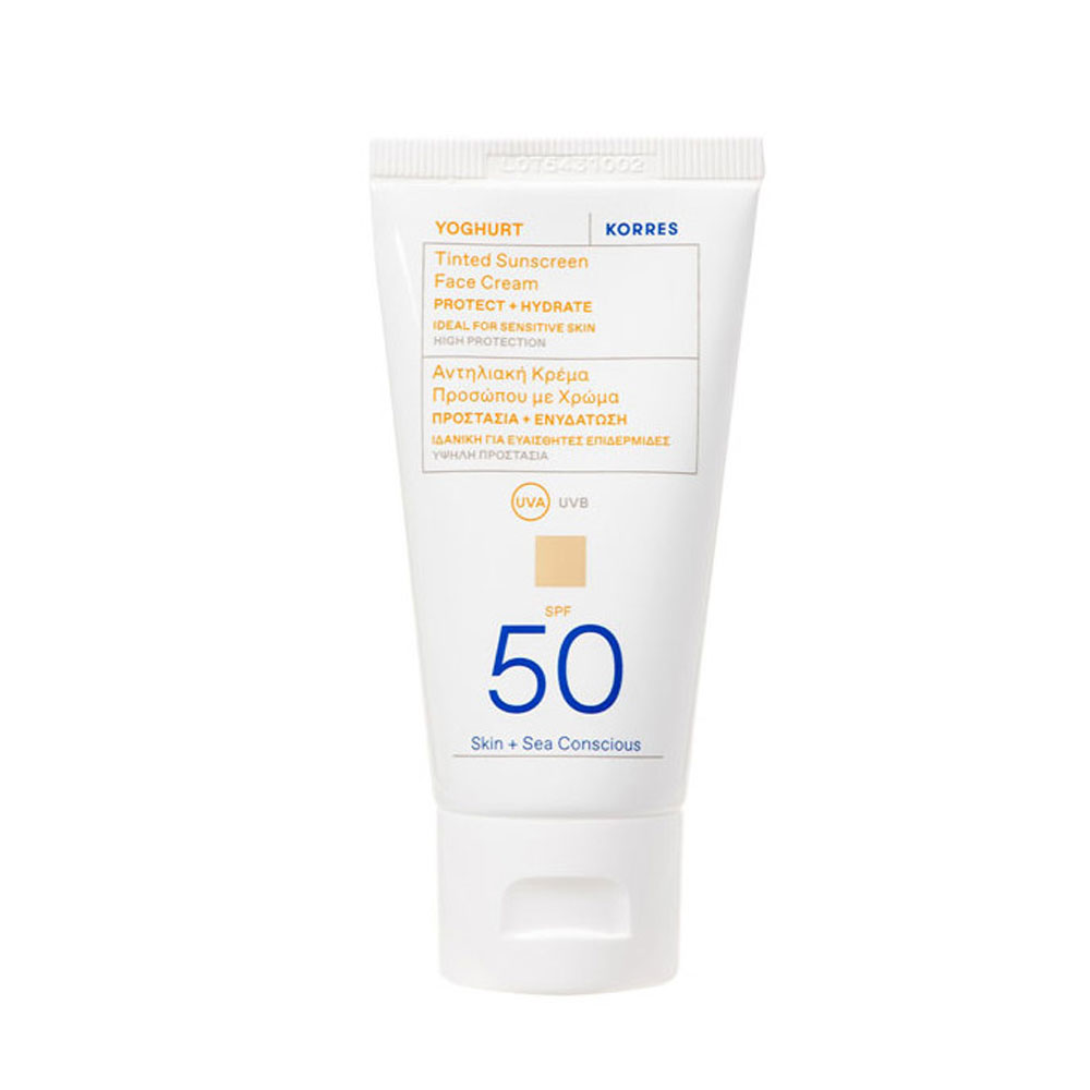 Korres Yoghurt Sunscreens Face Tinted Cream SPF50 50ml