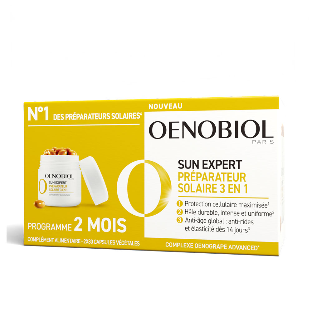 Oenobiol Sun Expert Preparing sun 3-in-1 triple action 2 x 30 capsules