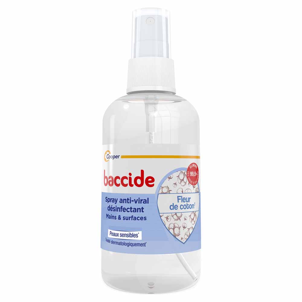 Baccide Anti-Viral Disinfectant Spray Hands & Surfaces Cotton flower 100ml