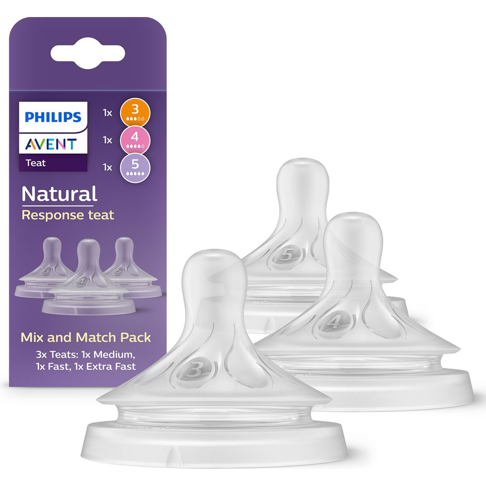 Avent Natural Response Mix &amp; Match teats x3