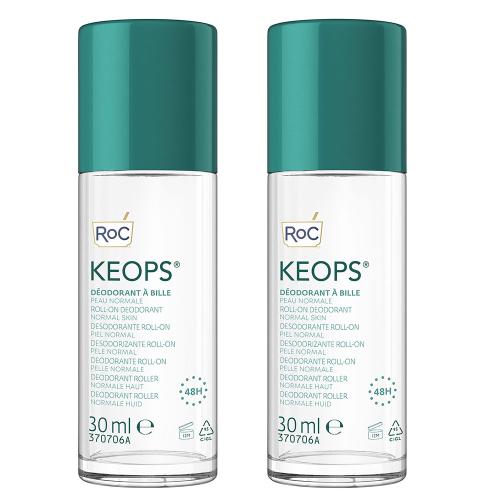 Roc Keops Roll-on deodorant for normal skin 2 x 30 ml