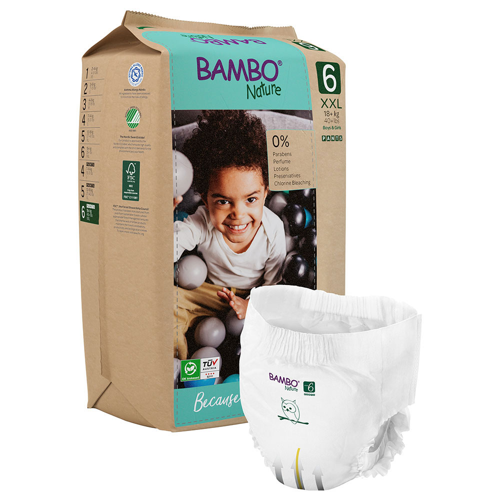 Bambo Nature Nappies Size 6 18 + kg x18