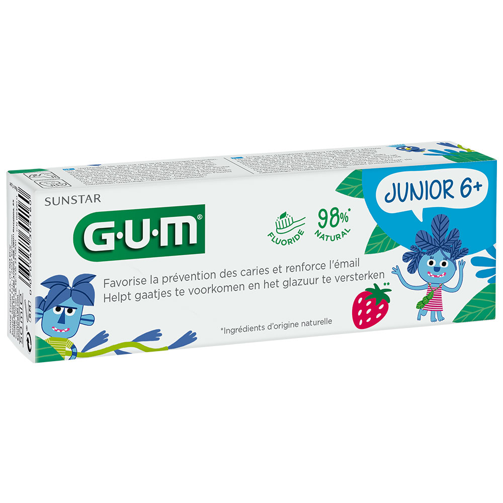 Gum Kids Toothpaste Fluoride + Isomalt Strawberry flavour age 7-12 50ml