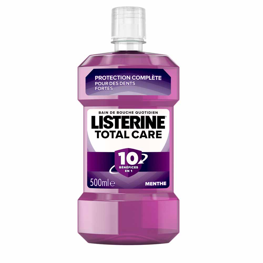Listerine Zero Total Care Mouthwash Mint Flavour Goût Menthe 500ml