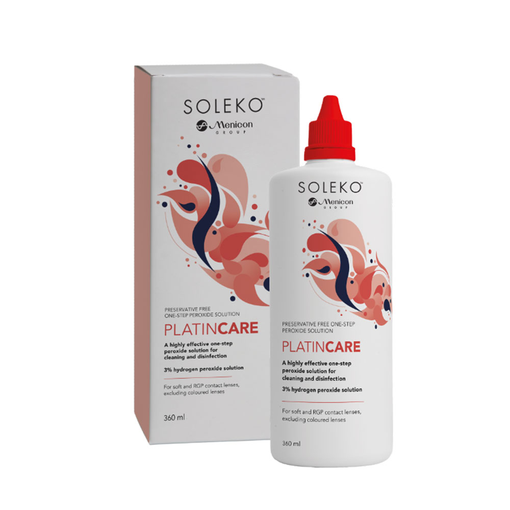 Menicon Platincare Oxidising System for all types of lenses 360ml