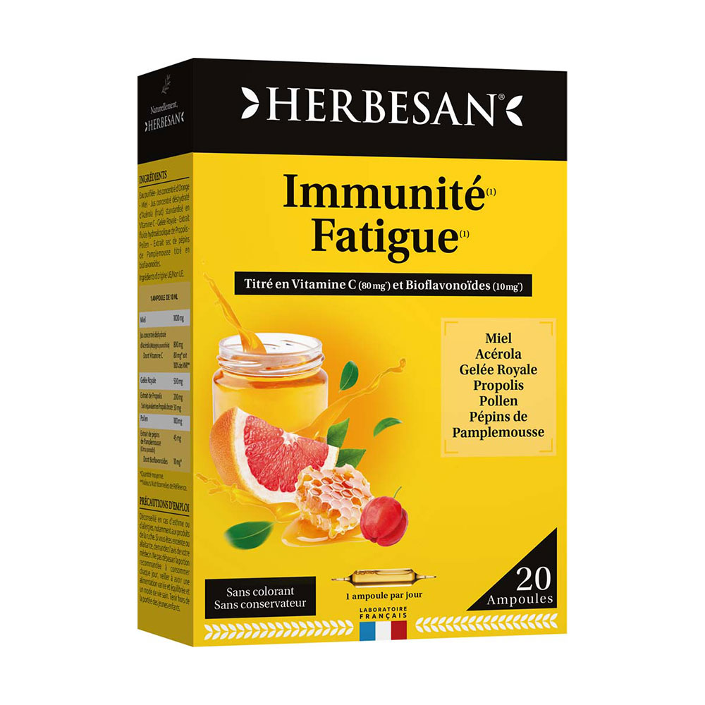 Herbesan Vitality complex immunity and energy support 20 ampoules