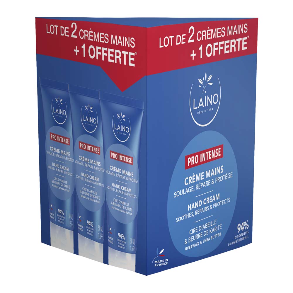 Laino Pro Intense Hand Cream for Dry And Chapped Hands 3x50ml