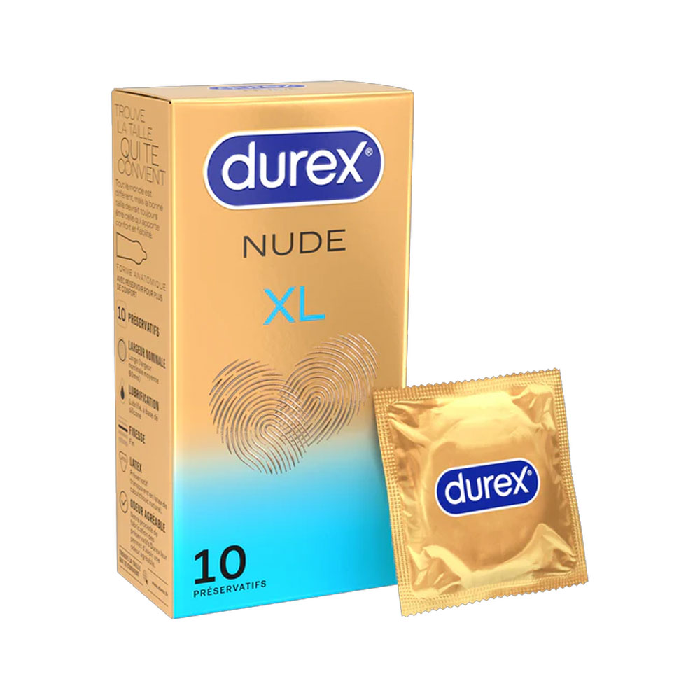 Durex Nude Skin-to-Skin Sensation XL Condoms 10 units