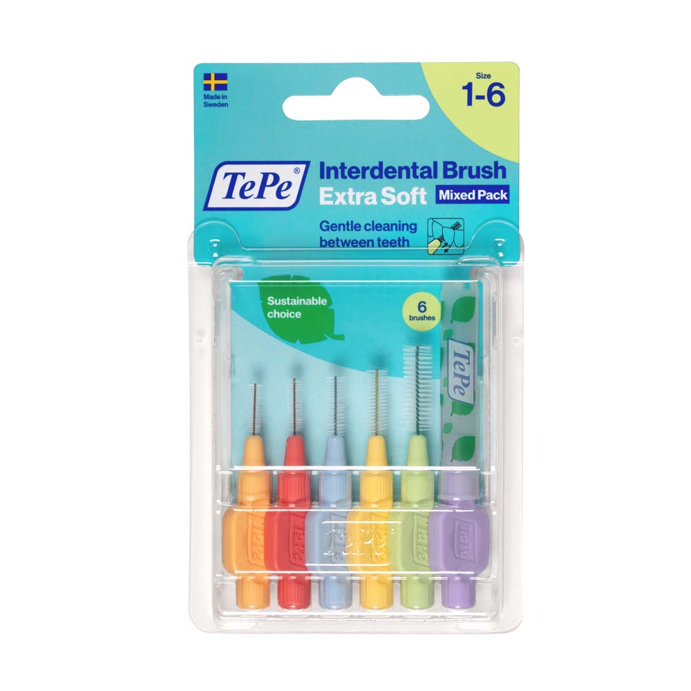 TePe Extra Soft Toothbrushes All Sizes x6