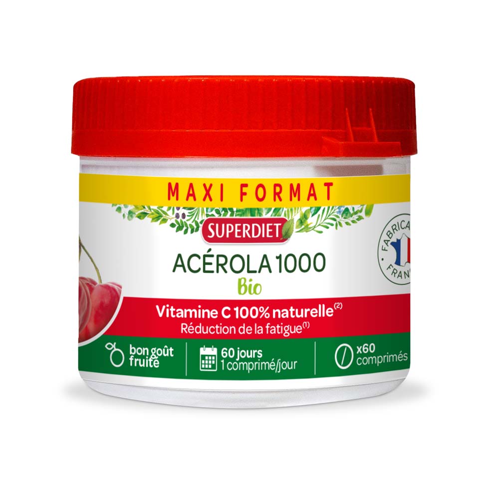 Superdiet Organic acerola 1000 60 tablets