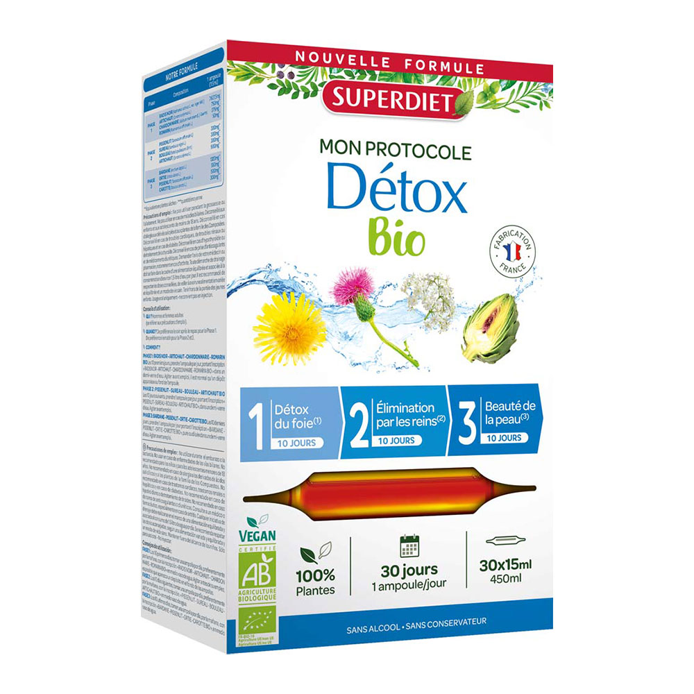 Superdiet My Organic Detox Protocol 30 ampoules
