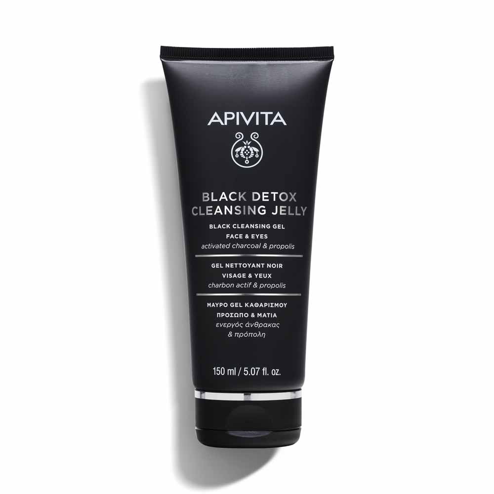 Apivita Black Detox Black cleansing gel face & eyes 150 ml