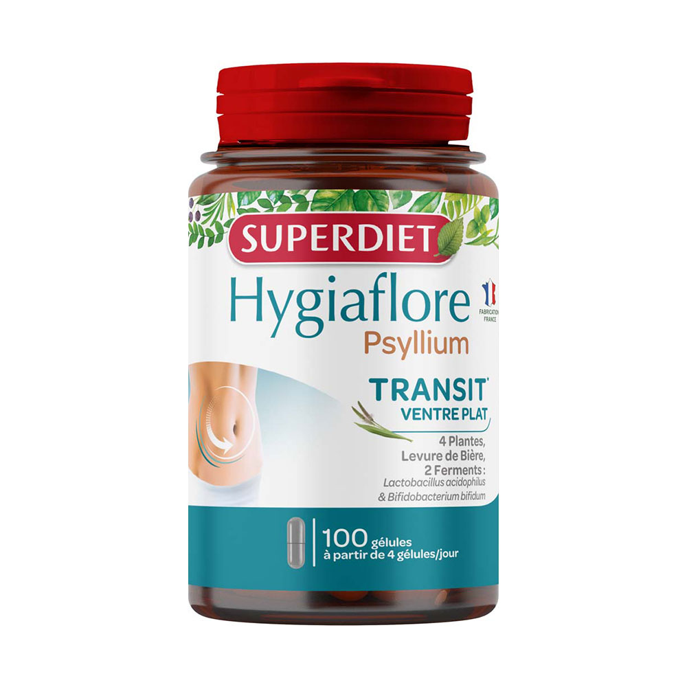 Superdiet Hygiaflore transit-friendly capsules 100 capsules