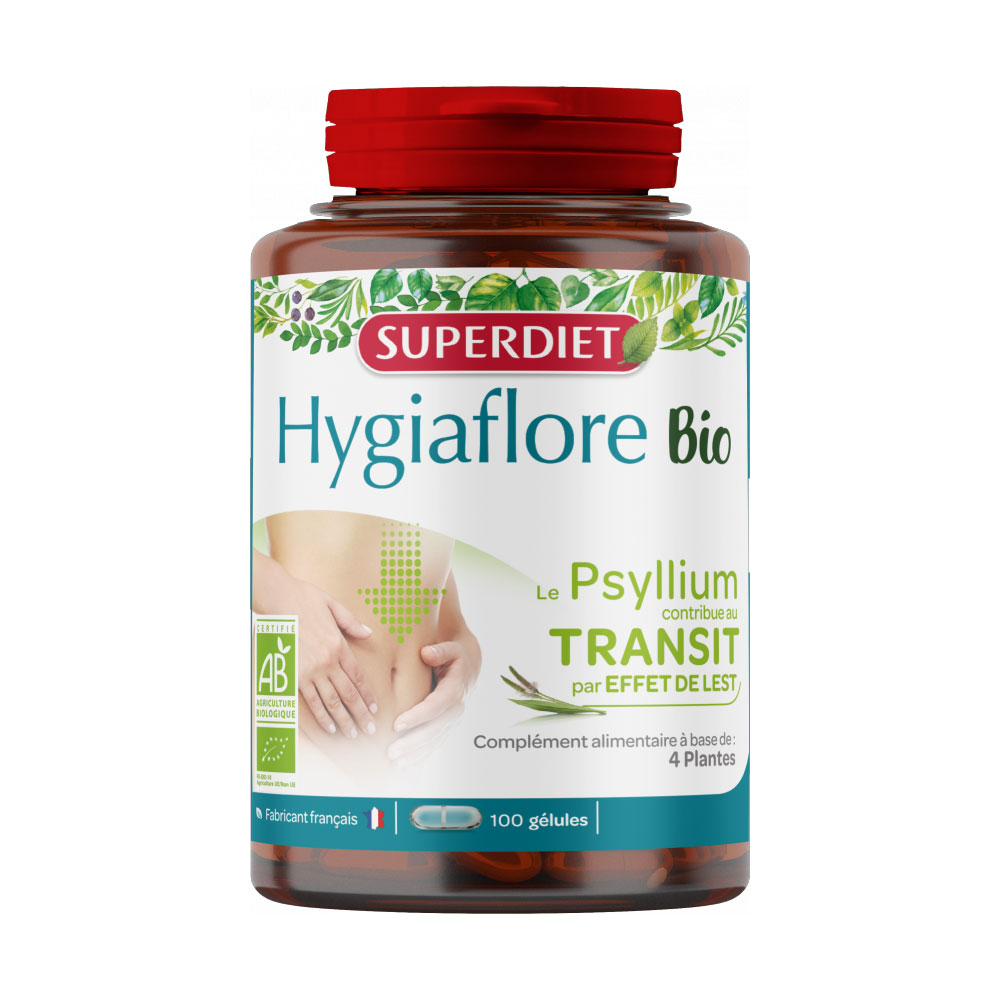 Superdiet Psyllium Bio Hygiaflore 100 capsules