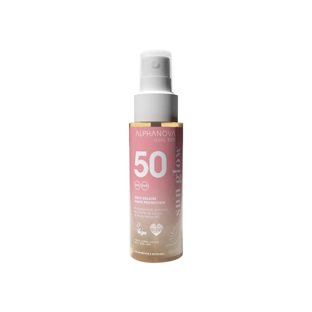 Alphanova Daily Sun Sun protection oil SPF50 travel size 50 ml
