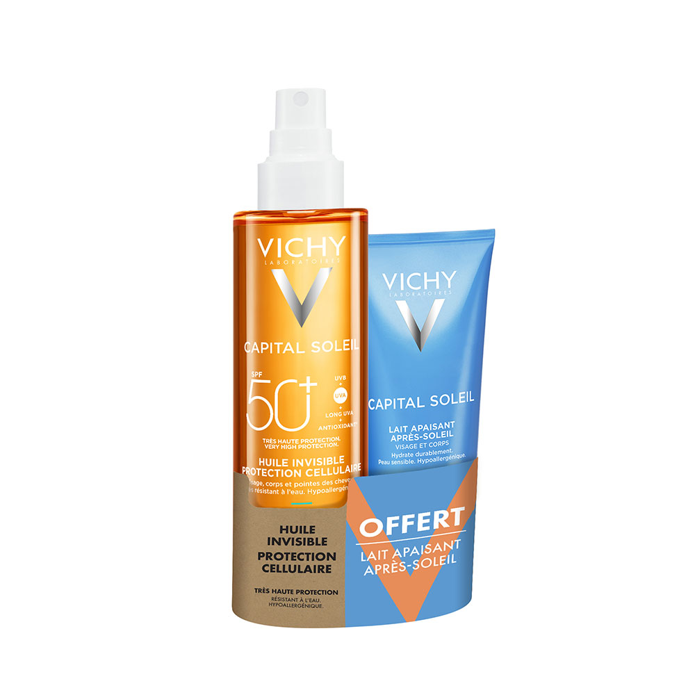 Vichy Capital Soleil Invisible Cellular Protection Oil SPF50+ Soothing After-Sun Milk 300 ml