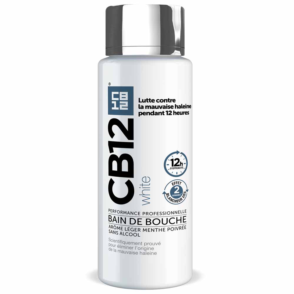 Cb12 White teeth mouthwash fresh breath for 12 hours 250 ml