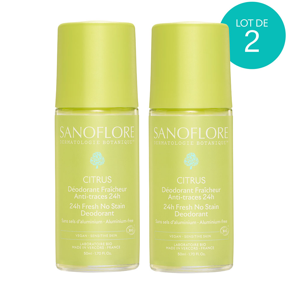 Sanoflore Deodorants Organic citrus 24h roll-on 2 x 50 ml