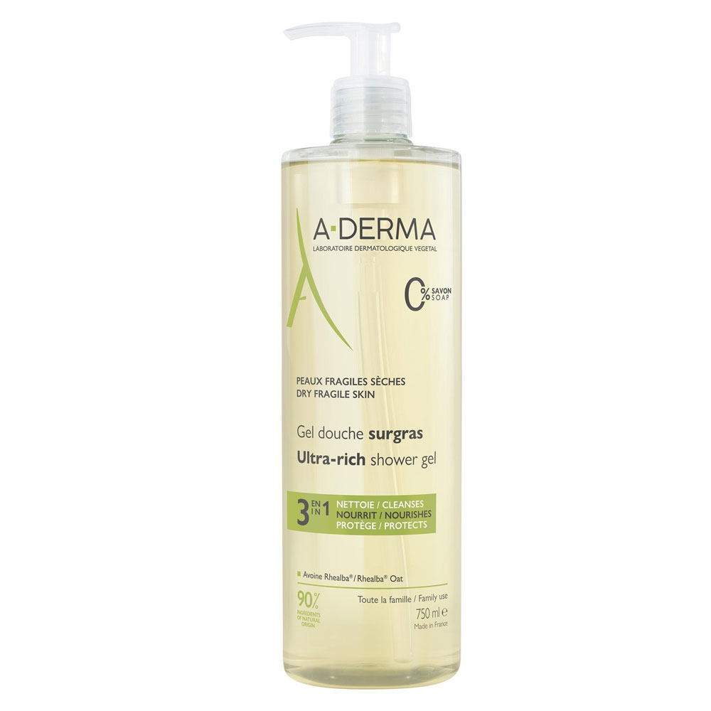 A-Derma Rhealba oats Ultra Rich Shower Gel Dry Skin 750ml