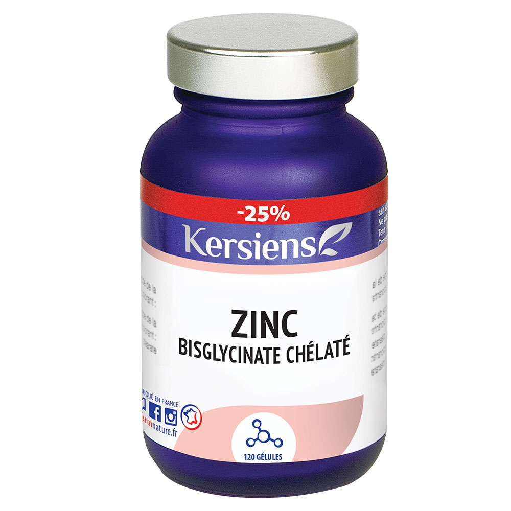 Kersiens Chelated zinc bisglycinate 120 capsules