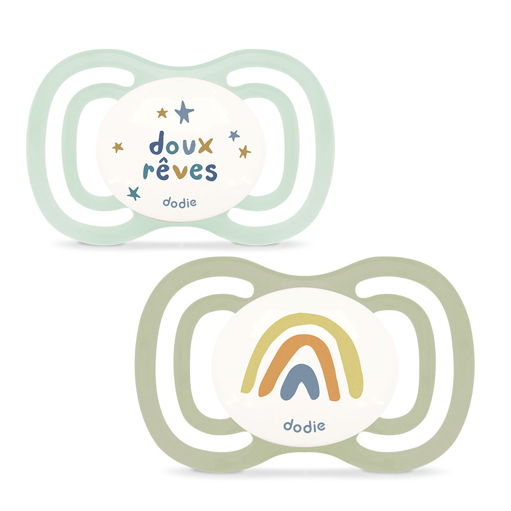 Dodie Extra Anatomical soothers 18 months and Plus x2