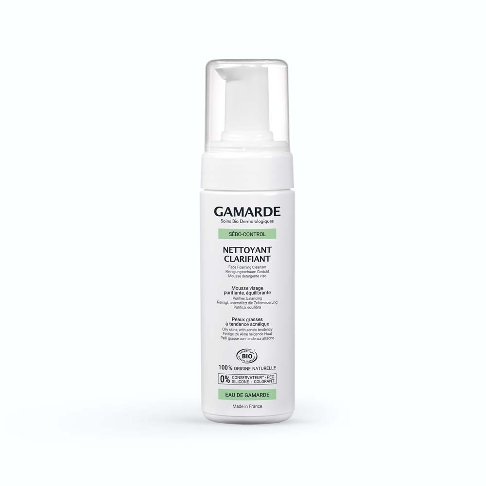 Gamarde Clarifying organic cleansing foam for oily skin 160 ml