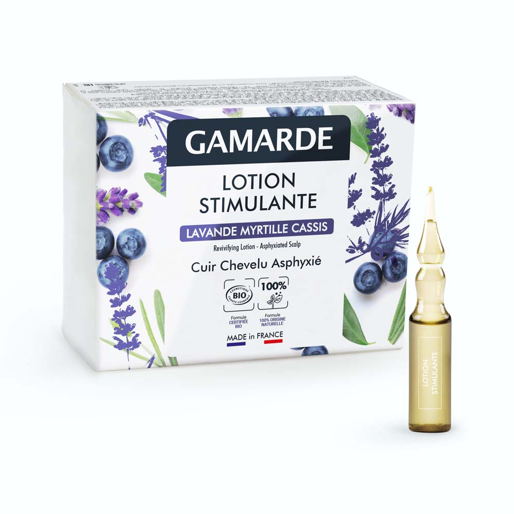 Gamarde Organic stimulating lotion for suffocated scalp 6 x 5 ml