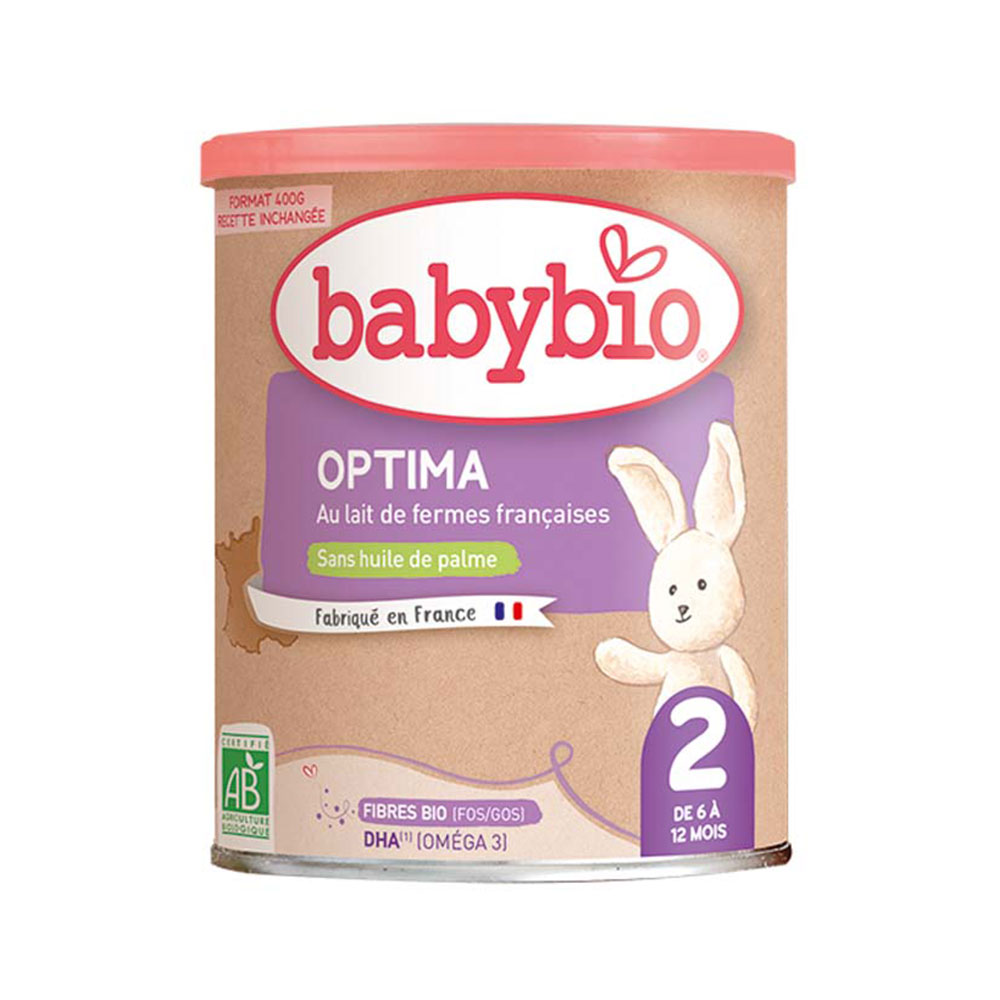 Babybio Baby Milks Optima 2 powder formula with fibres from 6 to 12 months 400 g