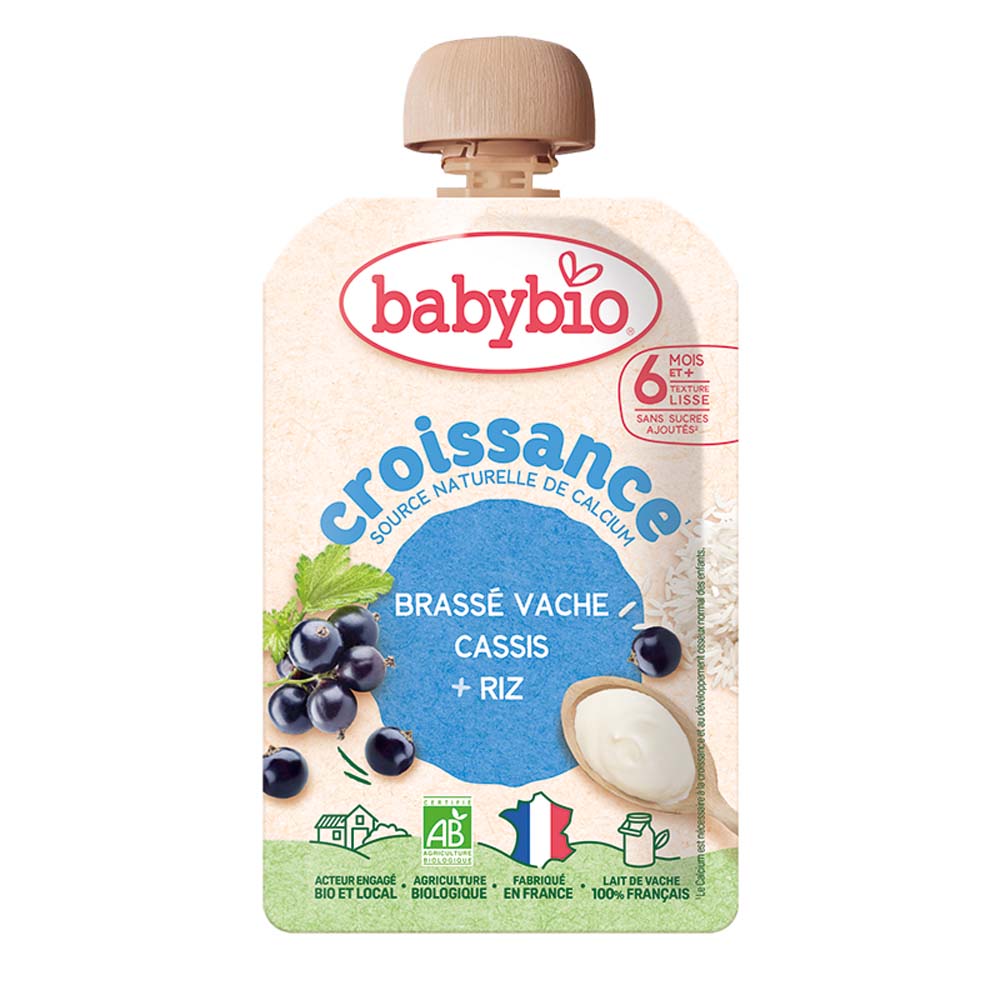 Babybio Dairy deserts Yogurt pouch for growth 60 g