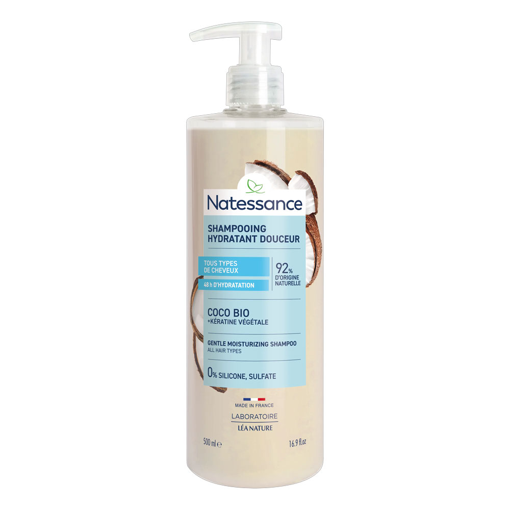 Natessance Capillary Hydrating shampoo for gentle care coconut fragrance 500 ml