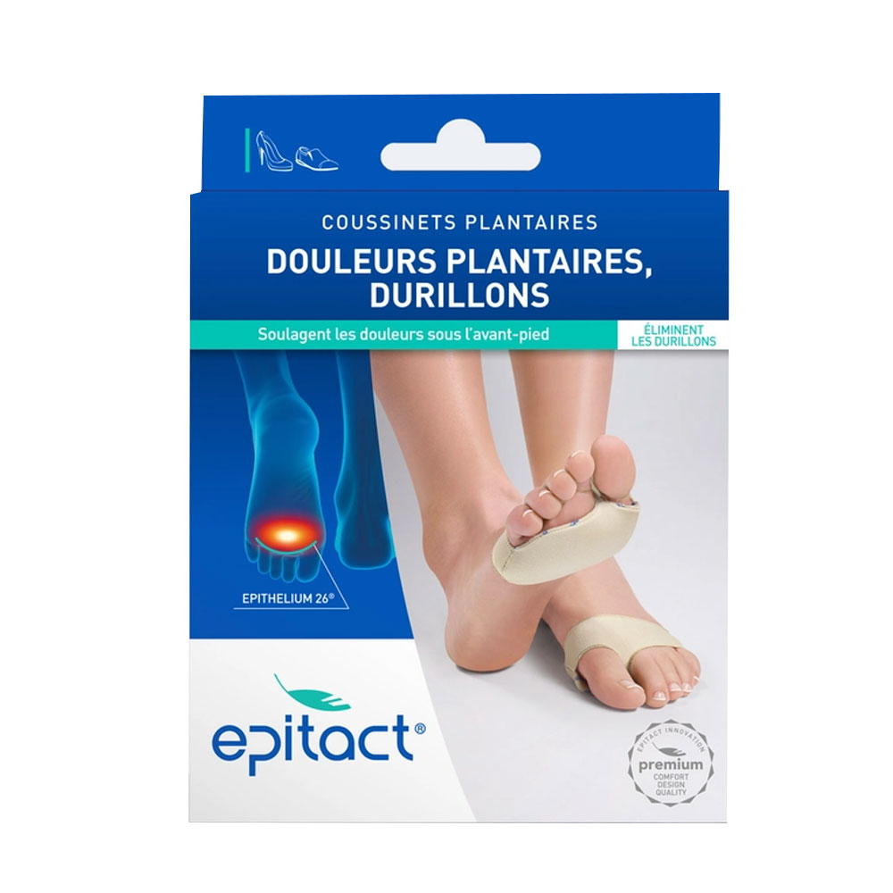 Epitact Foot cushion pads for plantar pain and corns 1 pair