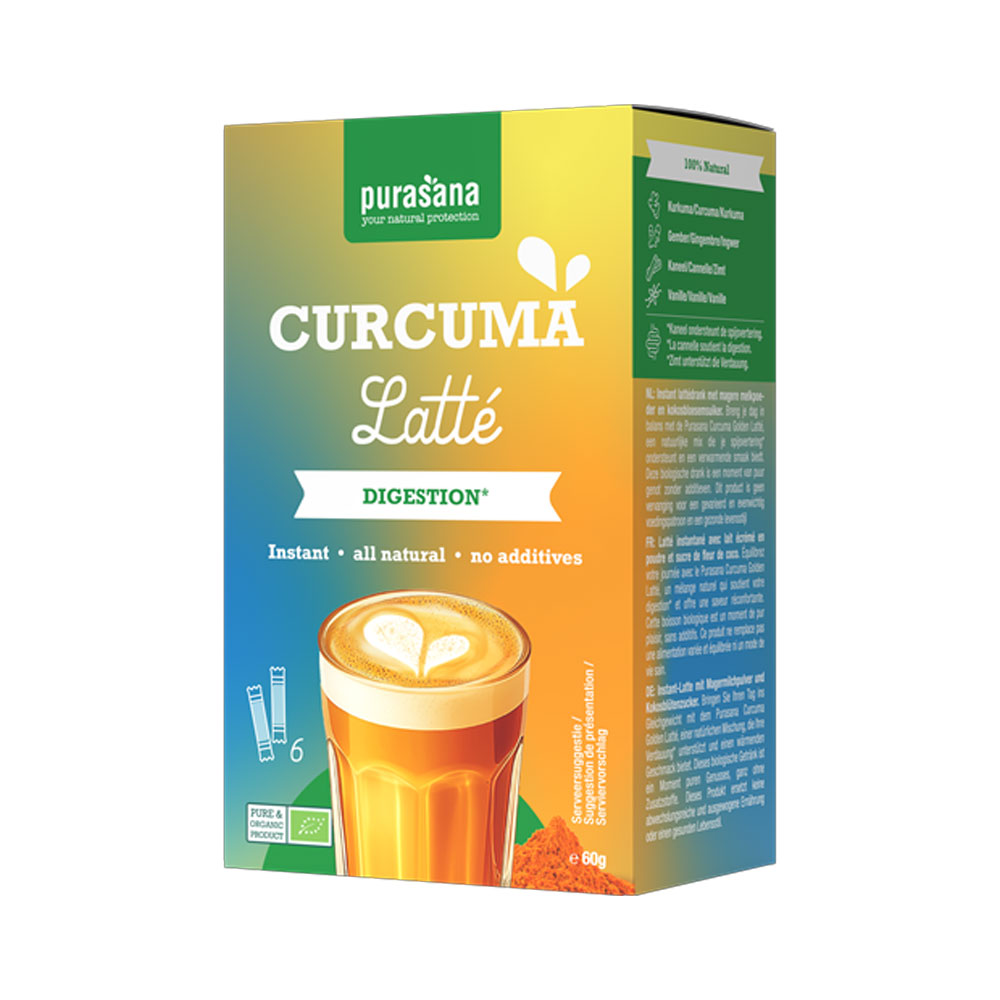 Purasana Turmeric latte instant 6 x 10 g