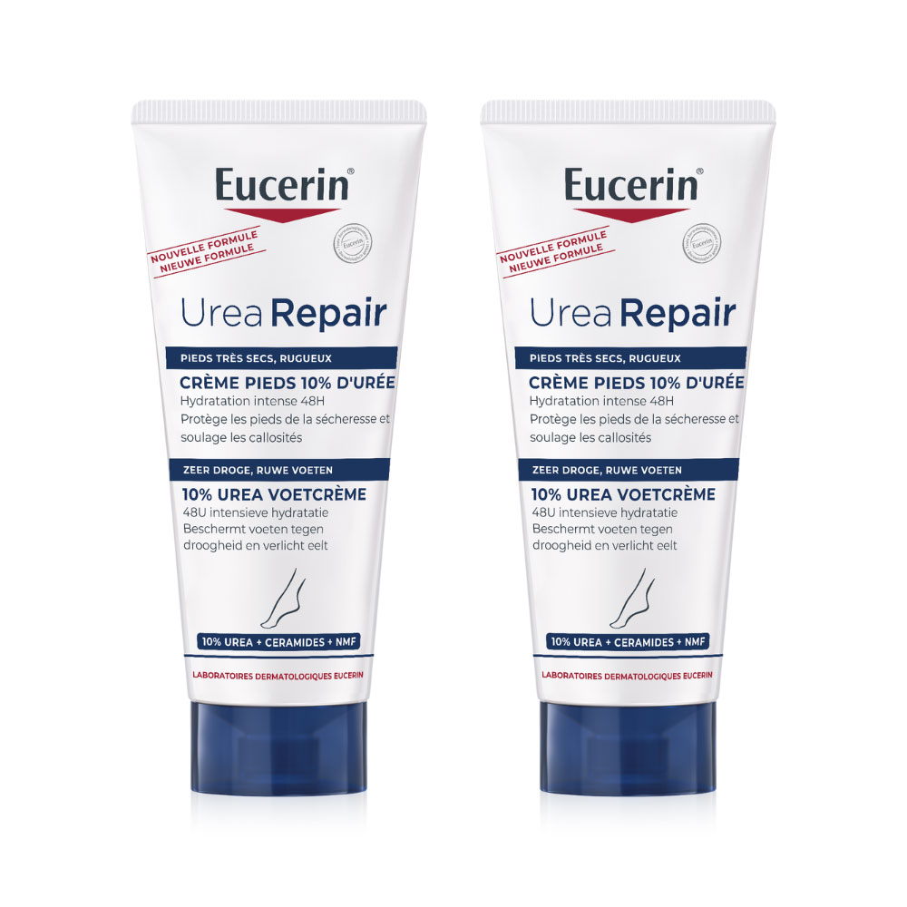 Eucerin UreaRepair Plus Urea 10% foot cream dry, rough skin 2 x 100 ml