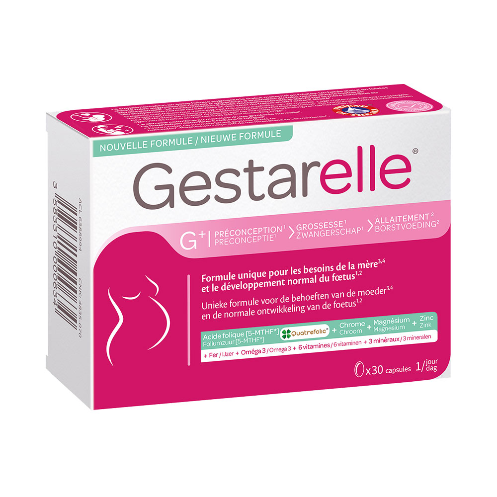Iprad Gestarelle G+ pregnancy Pre-conception Pregnancy &amp; Milk feeding 30 capsules