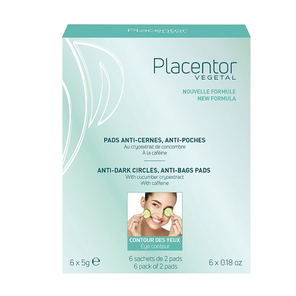 Placentor Végétal Under-eye pads for dark circles and puffiness 6 x 2 sachets