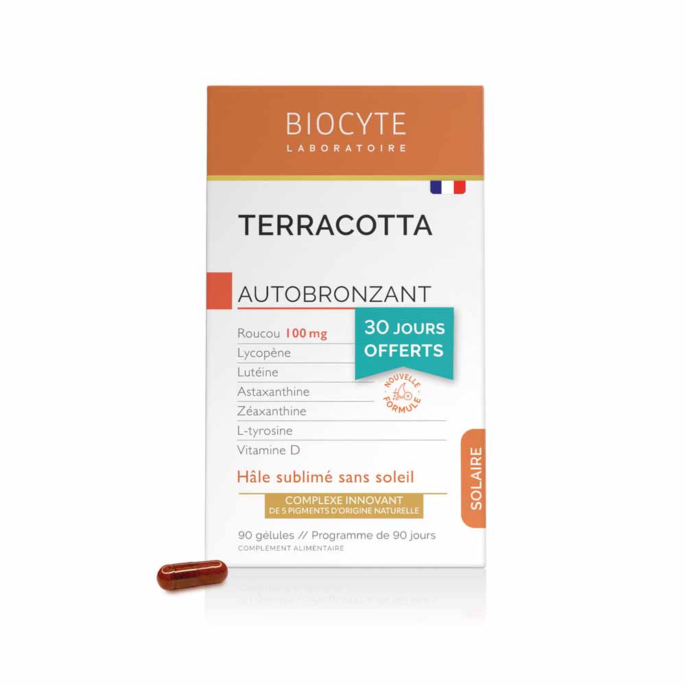 Biocyte Suncare Sun-kissed glow self-tanning lotion Terracotta 90 capsules