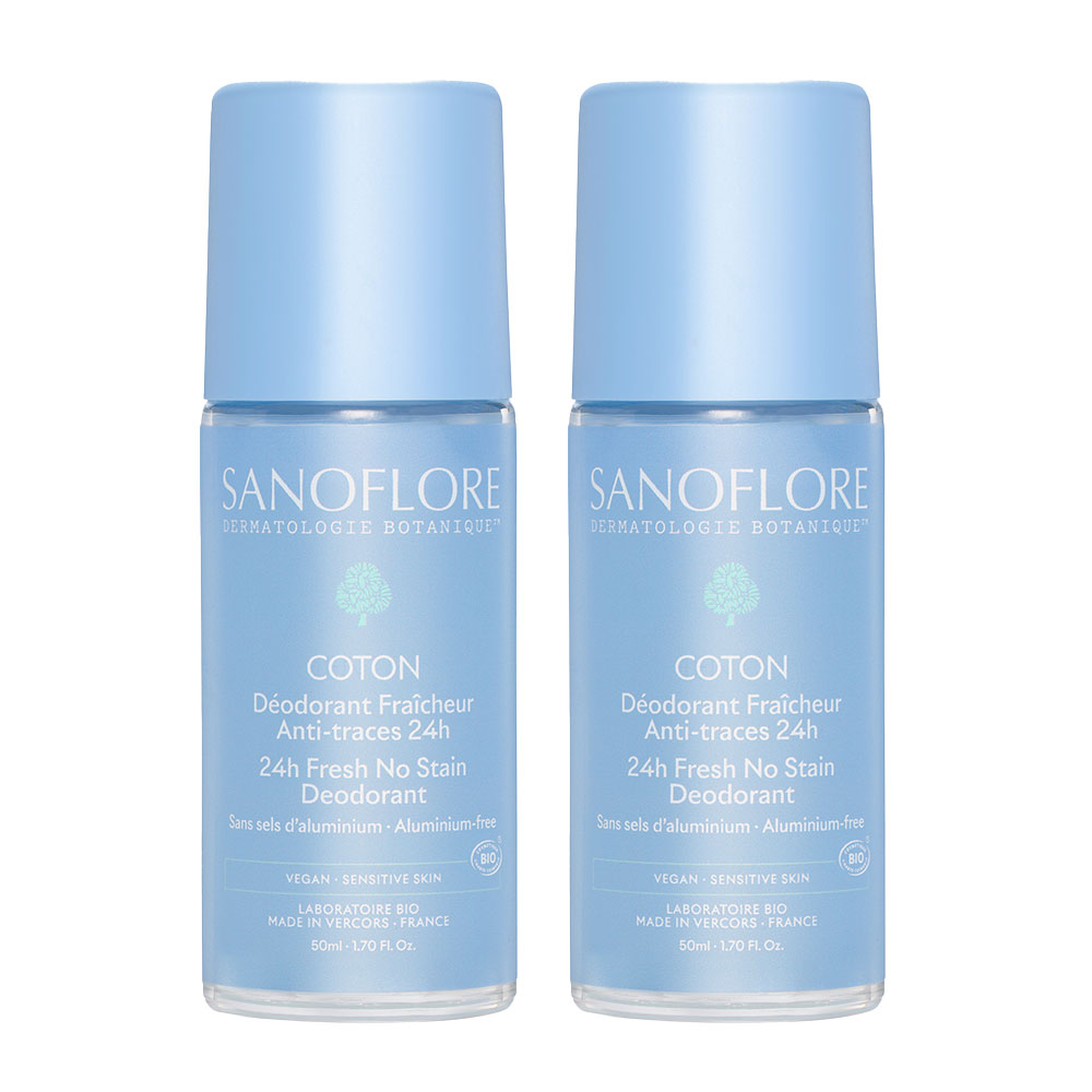 Sanoflore Deodorants 24h Protection Organic Pureté de Lin 2x50 ml