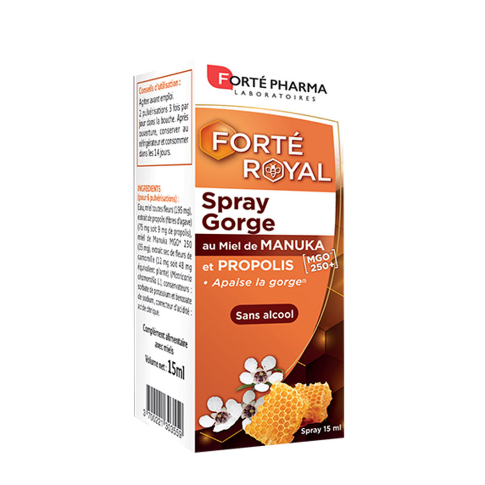 Forté Pharma Forté Royal Manuka Honey &amp; Propolis Throat Spray 15ml