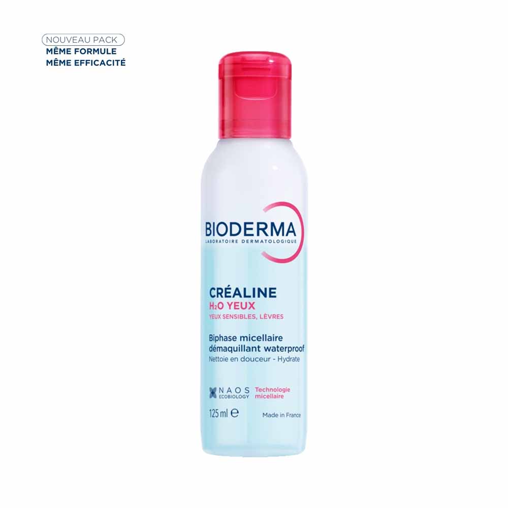 Bioderma Crealine Biphase micellar waterproof make-up remover H2O Eyes 125ml